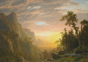 Albert Bierstadt Werke - YOSEMITE VALLEY Albert Bierstadt Landschaftsberghirsch